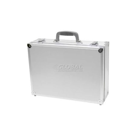 T.Z. Case International Inc. TZ Case, Business/Office Case, 18"L x 13"W x 6"H, Grey Handle, Smooth Silver PKG-18-S